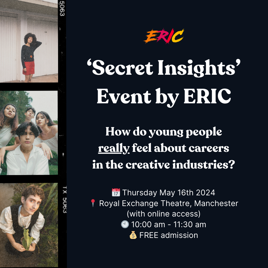 Our friends at @theericapp are hosting a free event for creative organisations to teach you how to better market creative careers opportunities to the next generation. 🎟️ Get your ticket for Thursday 16 May: hubs.ly/Q02vz1G90 #creativejobs #youngcreatives