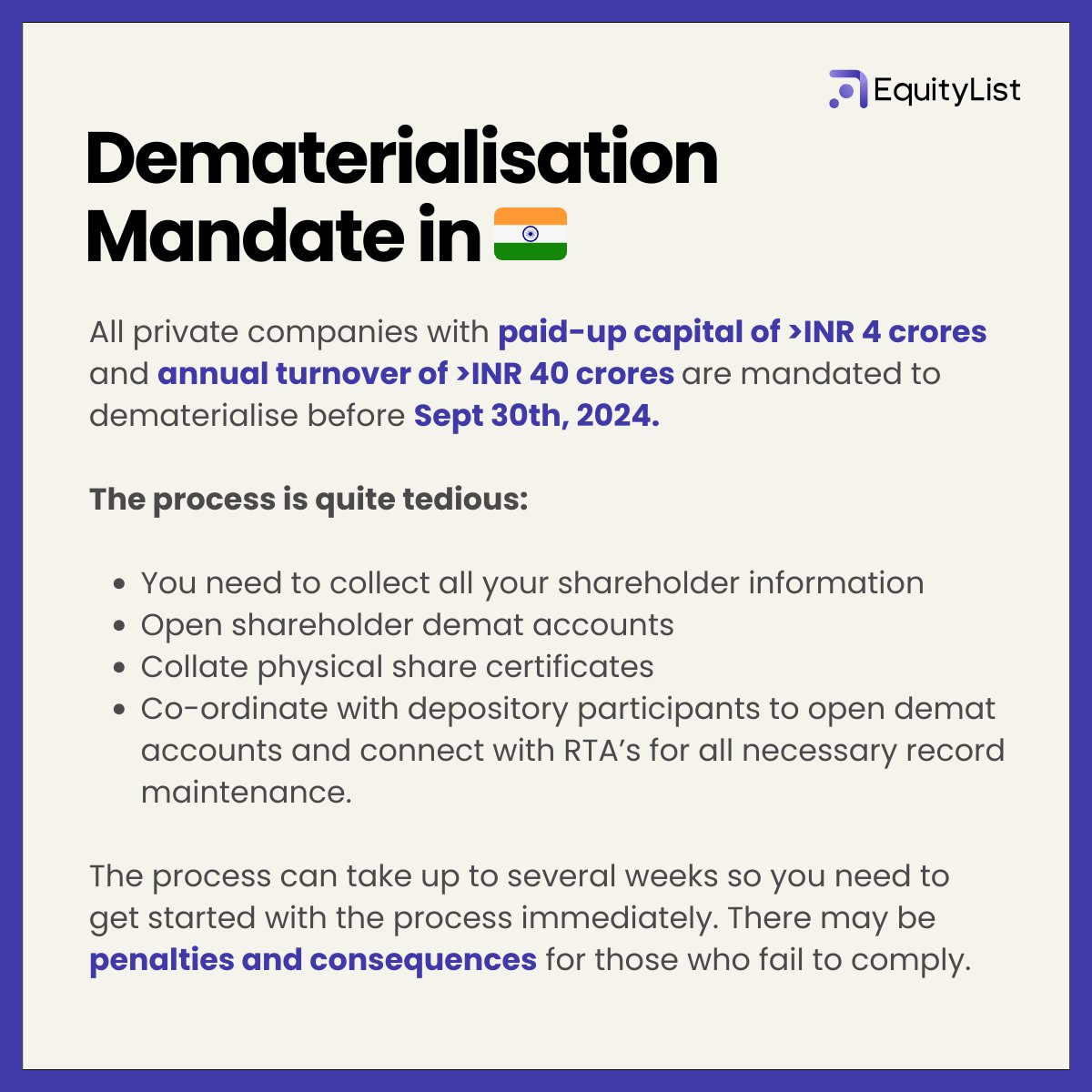 ⏰ Dematerialisation deadline is approaching; have you started the process yet? 

Learn more below👇

equitylist.co/blog-post/dema…