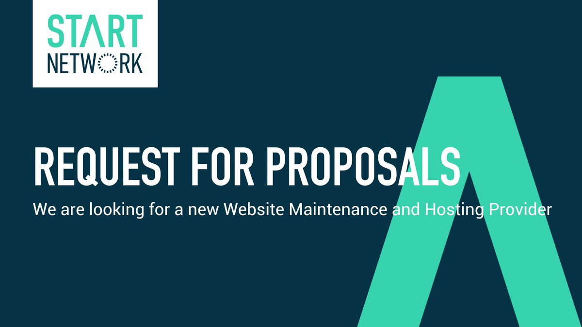 Work with us!

Start Network is currently seeking a new website provider to host and manage our website.

Head over to the link to read the full request for proposal: startnetwork.org/about/current-… #commsjobs