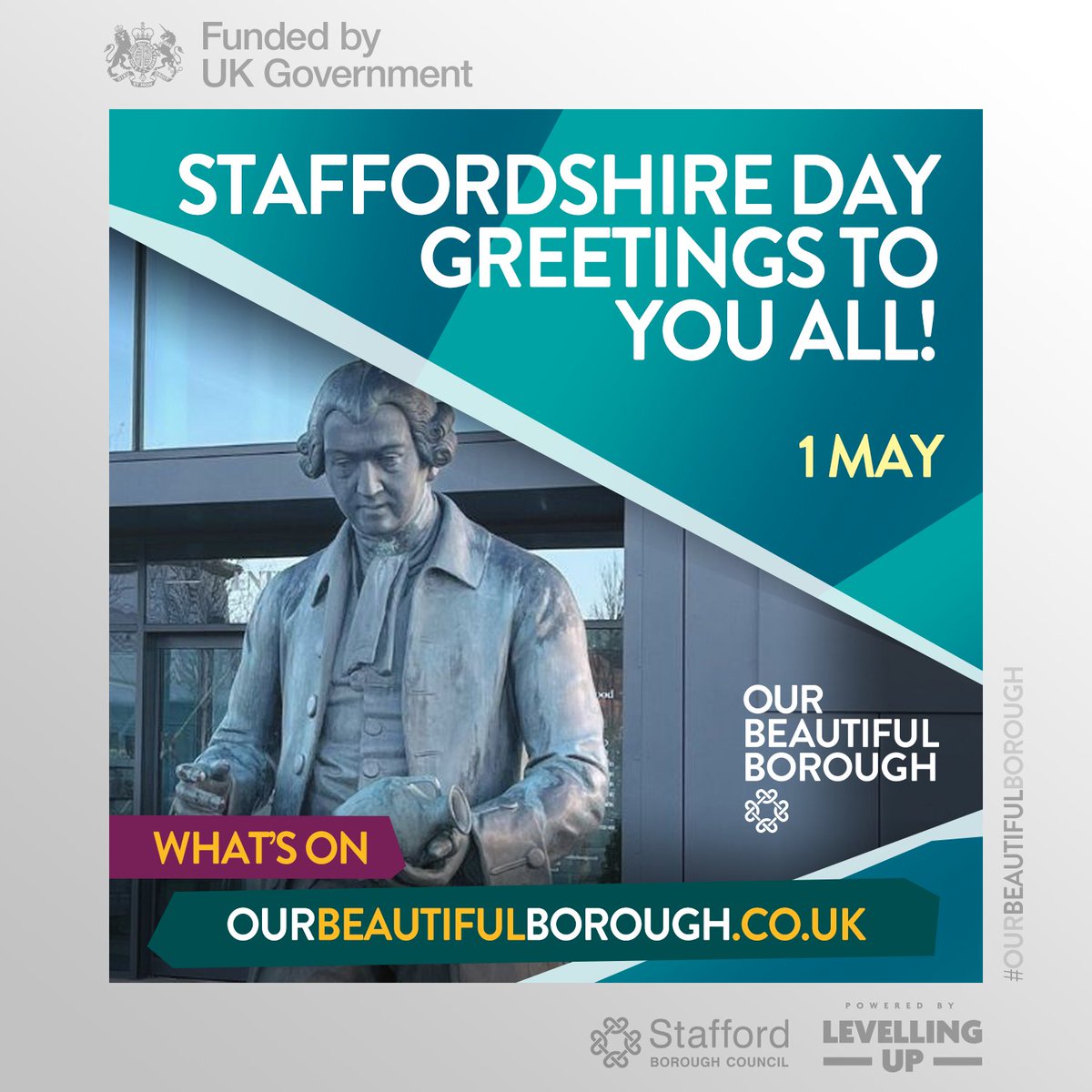 Happy #StaffordshireDay! Celebrating the anniversary of Josiah Wedgwood setting up his pottery company in 1759, and everything else we love about our beautiful, historic, and welcoming county: tinyurl.com/mrpca84w #DaysOut #FamilyFun #OurBeautifulBorough #StaffordshireDay