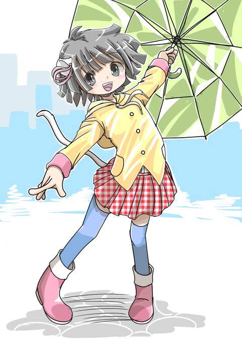 「holding rubber boots」 illustration images(Latest)