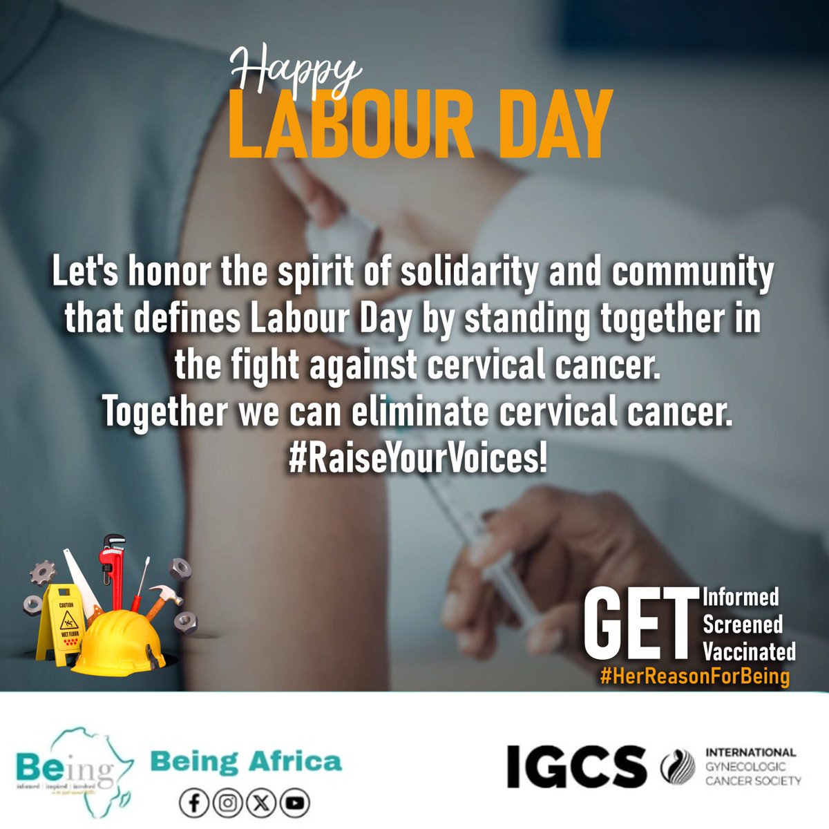 On this Labor Day, we salute those tirelessly fighting against cervical cancer, raising awareness, providing care, and supporting patients. Your dedication inspires us all. Together, let's continue the fight! 💪 #HerReasonForBeing #LaborDay2024 #EndCervicalCancer 

@IGCSociety