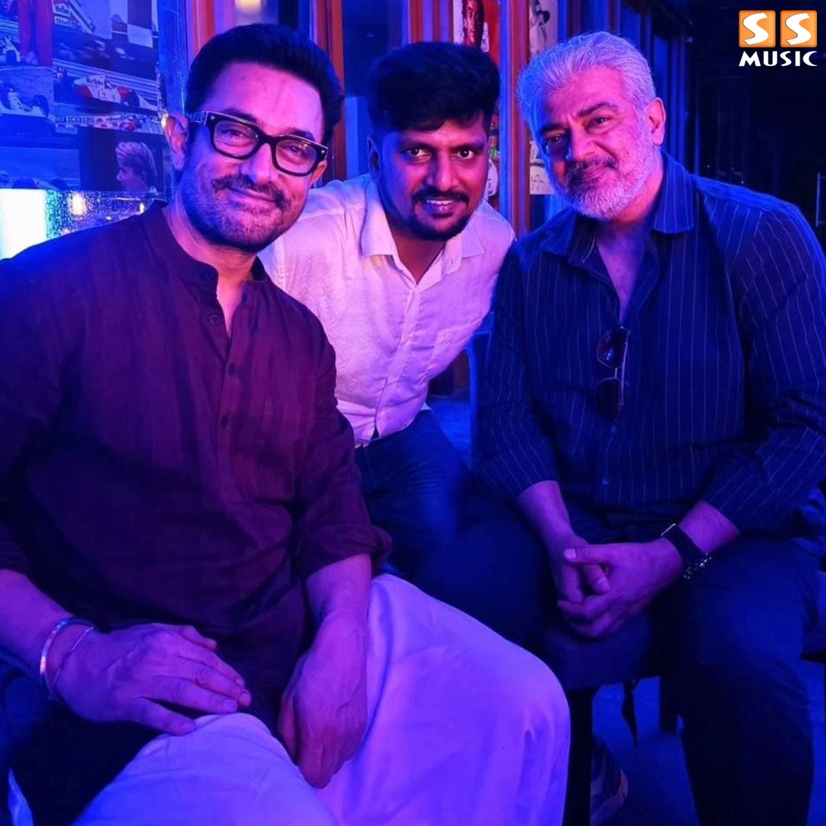 When AK meets another AK. 😎🔥
.
#AamirKhan #HBDAjithKumar #HappyBirthdayAjithKumar #AK #VidaaMuyarachi #GoodBadUgly #HappyBirthdayAK #Ajithkumar #SSMusic