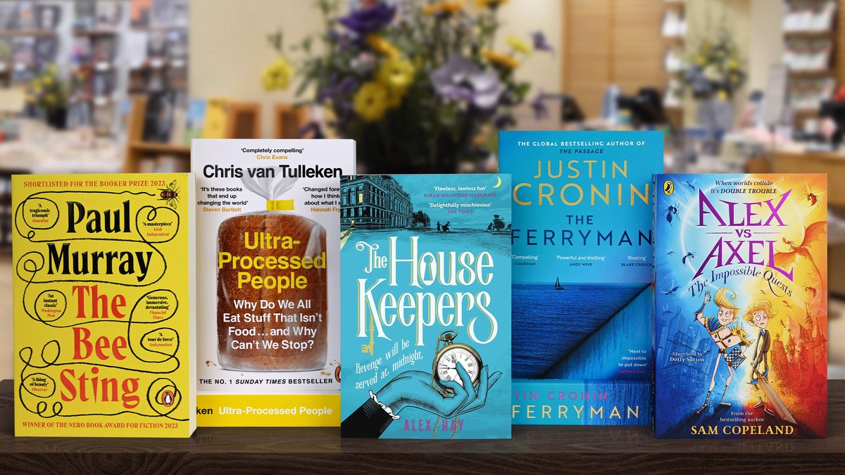 A bittersweet dissection of a family under pressure, a shocking investigation into what we eat, a gleeful crime caper, a dystopian drama and fish-out-of-water fun for younger readers - which May Book of the Month will you pick? bit.ly/3Wi73Ic #BOTM