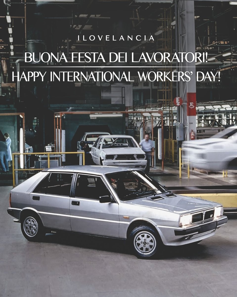 Buona Festa dei lavoratori! Happy International Workers' Day! Photo credit: @csfiat #lancia #ilovelancia #primomaggio