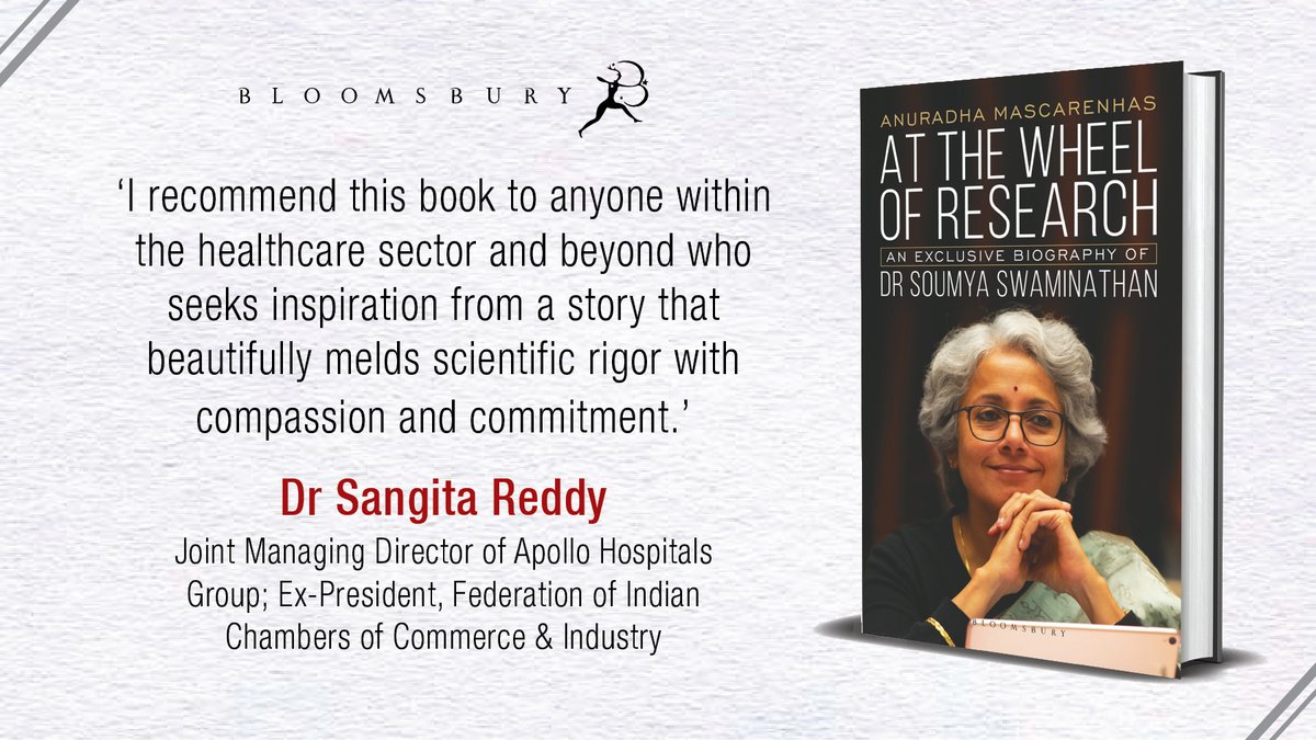 A profound exploration of the impact of heritage, personal values and visionary leadership on global healthcare.' Dr Sangita Reddy 
#AtTheWheelOfResearch is available in bookstores near you!
@doctorsoumya @runaanu
