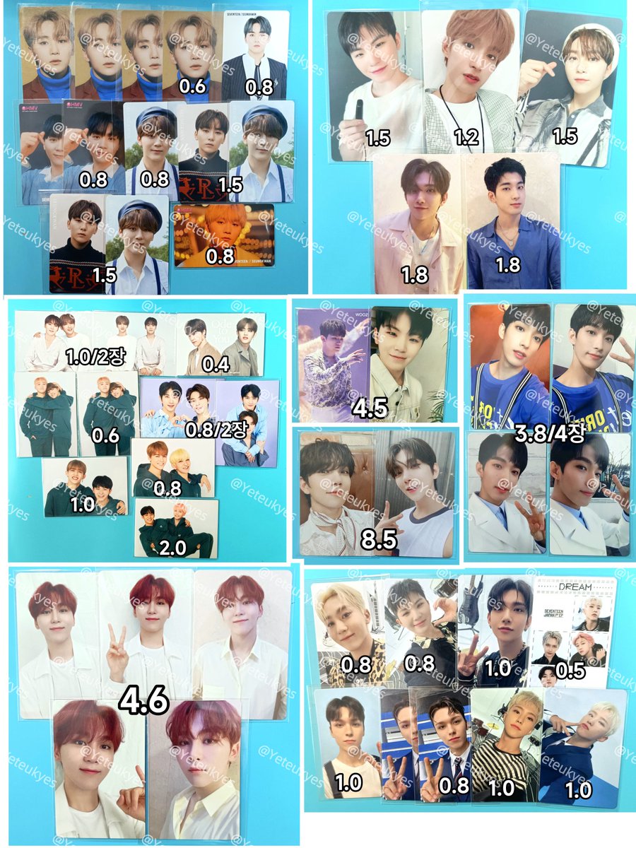 Yeteukyes's tweet photo. 세븐틴 seventeen포카 hmv양도 

배송료 별도0.4
인증⭕
3.5부터 거래
프로필 꼭 확인하세요! 
가격없는것 제시 해주세요

쿱스 정한 슈아 준 호시 원우 우지 지훈 디에잇 민규 도겸 승관 버논 디노 찬 폴플 헹가래 언오드 미공포 박수 공방포카 캐럿존 24h 히토리쟈나이 에쳄비 특전 아타카 https://t.co/lOp6OLtSzO
