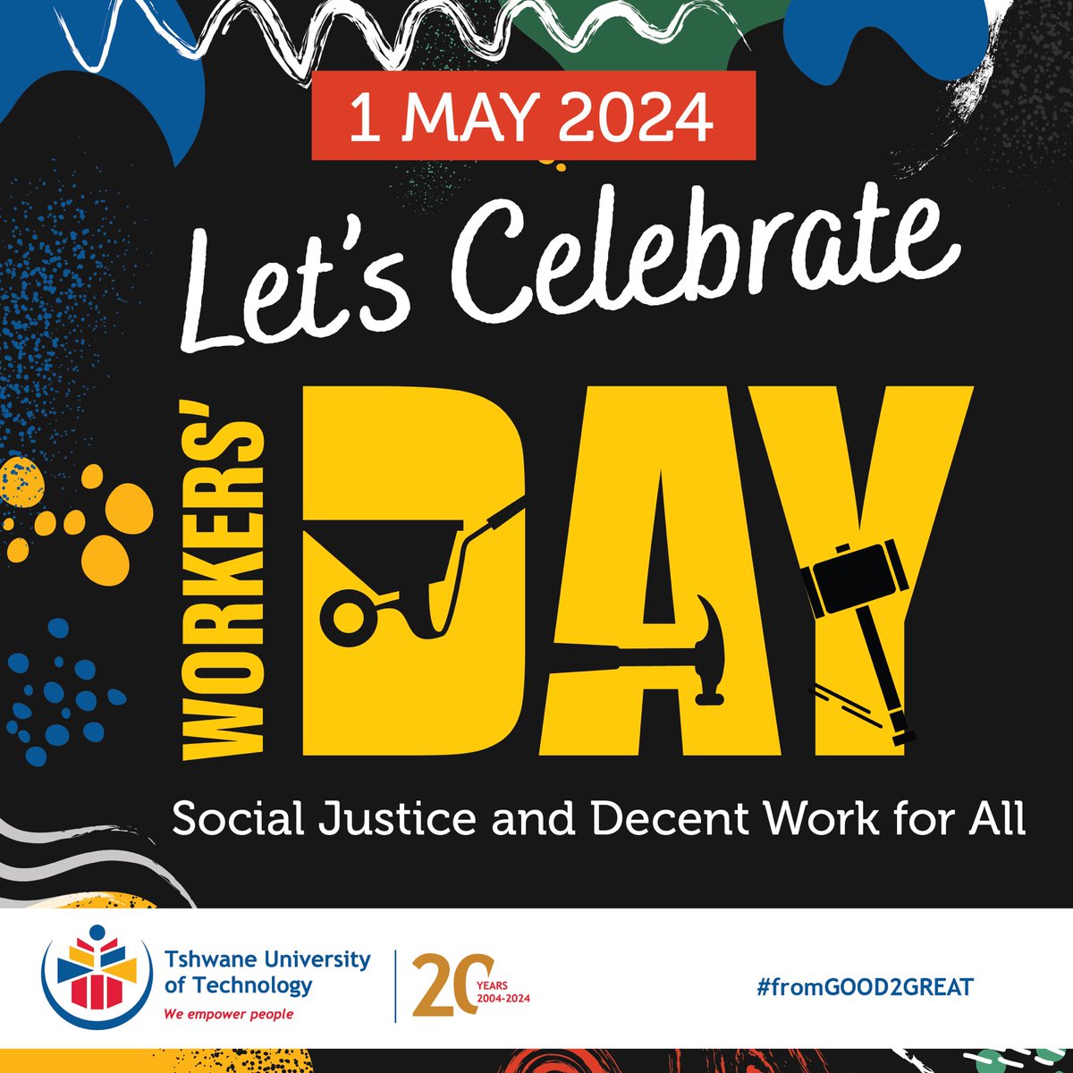 Hey TUT Fam! Happy Workers' Day Together, we can build a world where every worker is valued, respected, and treated with dignity. #workersday #FromGoodToGreat