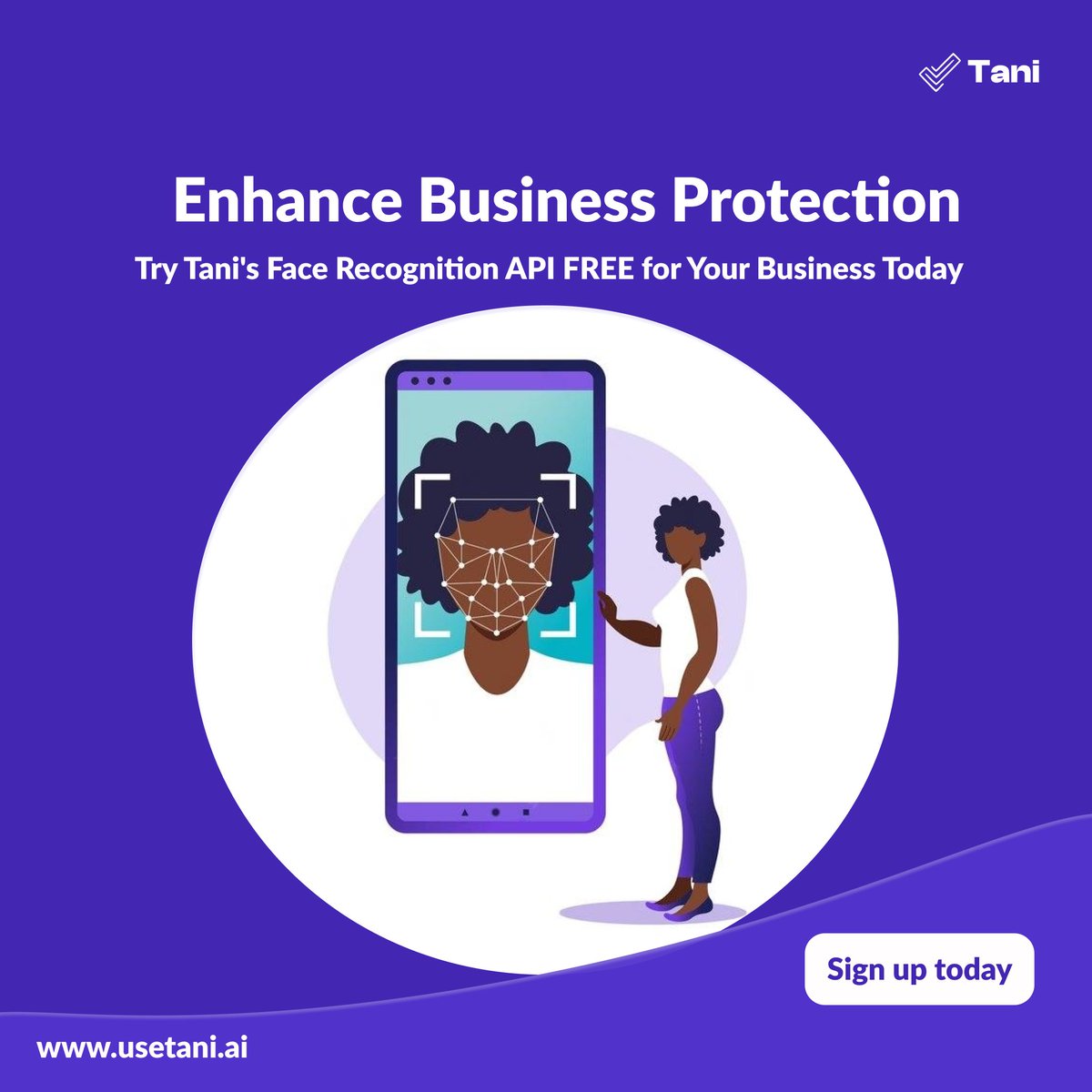 Elevate your business security with Tani's cutting-edge face recognition technology! Whether you're in fintech, academia, real estate, or entrepreneurship, our free trial offers unparalleled protection. Sign up now to safeguard your assets  #BiometricSecurity #BusinessProtection
