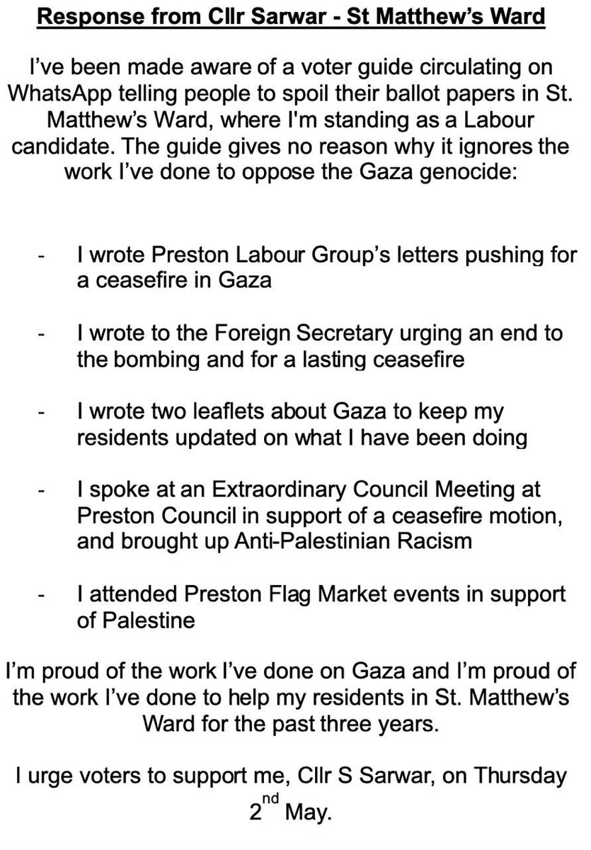 Clarifying the Facts: My Proven Record of Support for Gaza. ⬇️⬇️