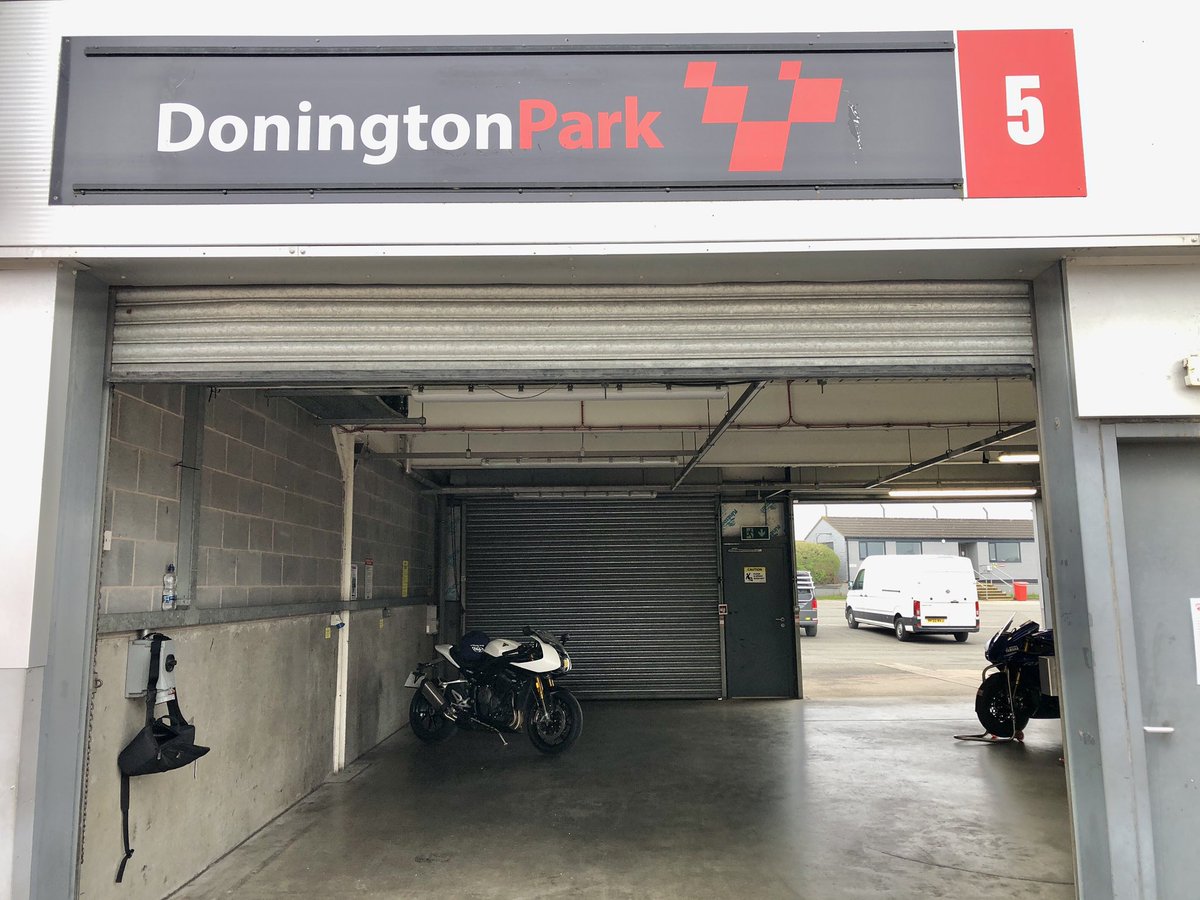 Well here we are at @DoningtonParkUK ready for today’s track day.