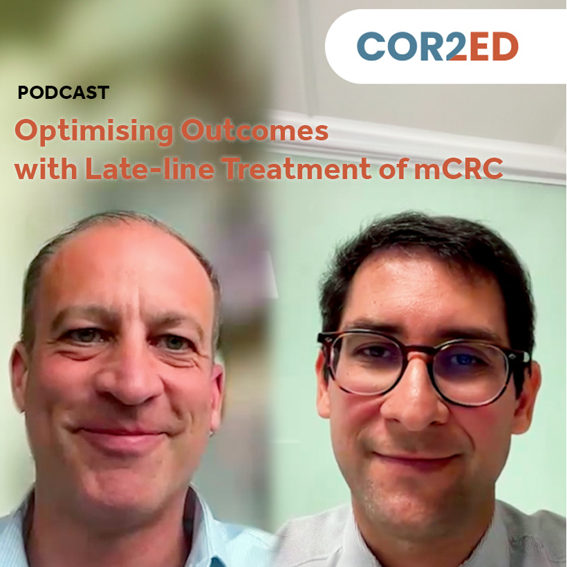 Watch @COR2EDMedEd 📺, where oncologists discuss how to optimise later-line treatments in patients with metastatic #CRC. Follow their discussion on treatment selection & side effects management to maintain quality of life & prolong treatment duration. 👉 cor2ed.com/gi-connect/pro…
