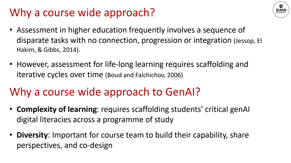 James Wood (@dr_jameswood) on Twitter photo Empowerment through Ai Critical literacy: Impressive example of a thriving community of practice for capacity building in critical generative AI literacy <a href="/Deakin/">Deakin University</a> with <a href="/susie_mac/">Susie Macfarlane</a>. Course wide approaches needed for effective capacity building. <a href="/transformassess/">Transform Assessment</a> <a href="/AheConference/">AHE Conference</a> Empowerment through Ai Critical literacy: Impressive example of a thriving community of practice for capacity building in critical generative AI literacy <a href="/Deakin/">Deakin University</a> with <a href="/susie_mac/">Susie Macfarlane</a>. Course wide approaches needed for effective capacity building. <a href="/transformassess/">Transform Assessment</a> <a href="/AheConference/">AHE Conference</a>