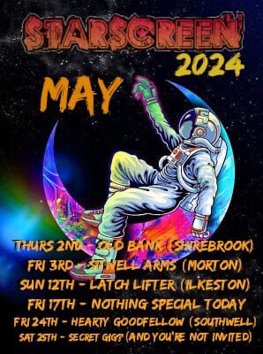 It’s May already!!! At this rate we will all be dead before you know it! So why not have fun this May and come and see us! The first two outings: Fri 3rd of May: The Old Bank in Shirebrook Sat 4th of May: The Sitwell Arms Morton near Alfreton Would be good to see you all!