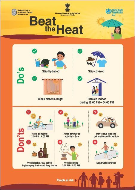 What must you do to protect yourself from excessive #heat? Here are some do’s and don’ts.