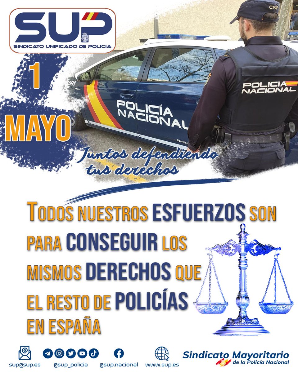 Sup_Policia's tweet photo. Nuestra última #victoria en #Tribunales ha igualado el CES para #UPR
En este #DiaDelTrabajador  seguimos innovando paso a paso para mejorar tus condiciones laborales
Es complicado y lento, pero continuaremos hasta lograrlo
#JuntosDefendiendoTusDerechos https://t.co/9iOkxGOZt8