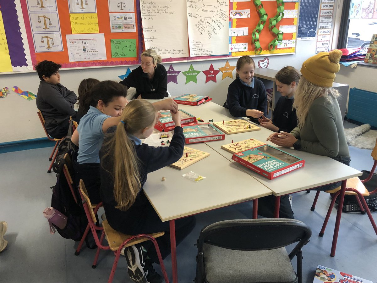 HsclStSenan's tweet photo. Board Game Day with Parents in Ms. Finn’s 4th Class https://t.co/DIVxA0Z9O5