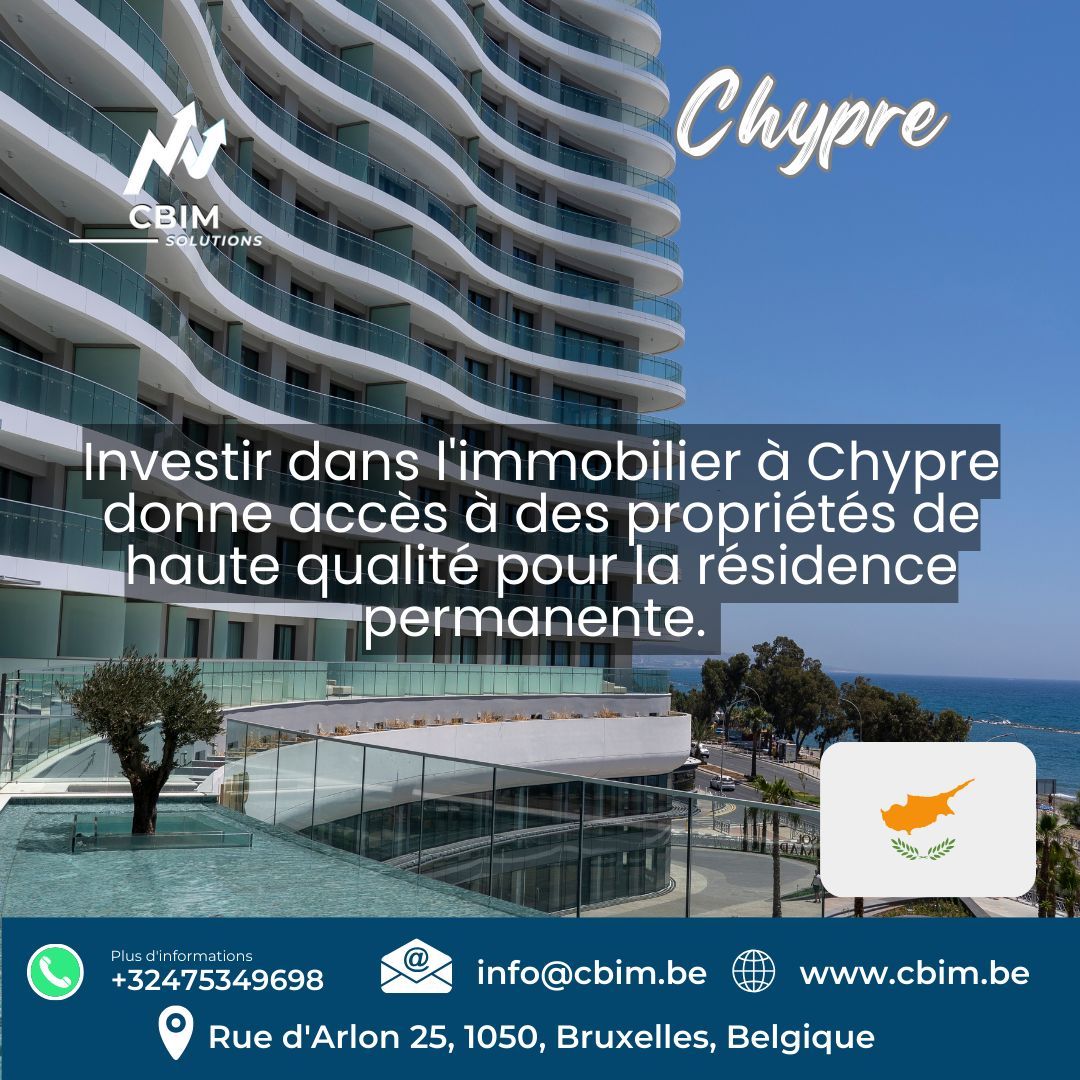 Découvrez les avantages de la résidence par investissement à Chypre ! Obtenez un permis de séjour en investissant dans l'immobilier. Profitez d'un climat méditerranéen, et d'une fiscalité avantageuse. Contactez-nous pour en savoir plus ! 🌴🇨🇾 #RésidenceParInvestissement #Chypre
