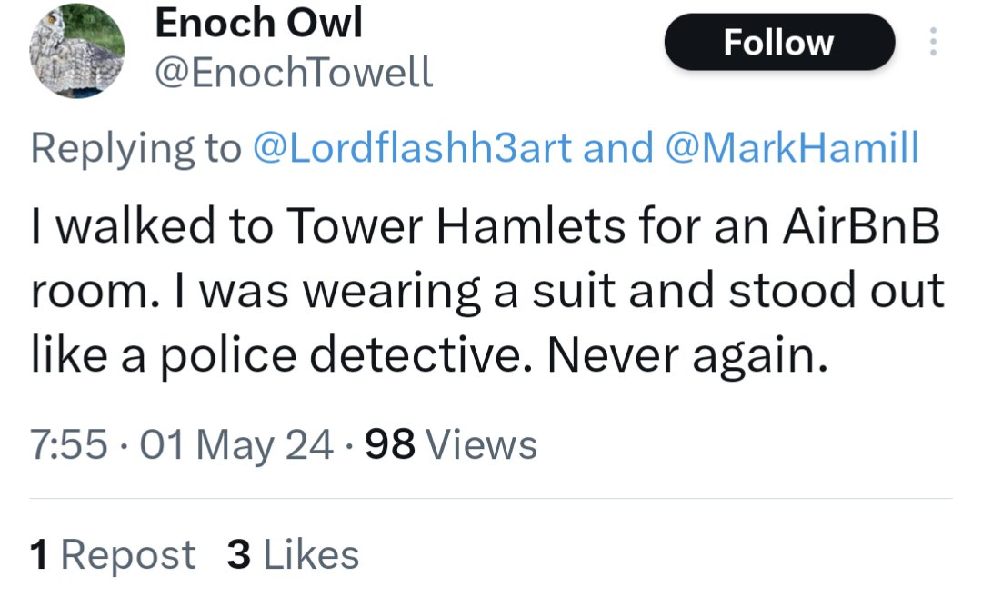 Tower Hamlets, home to one of the world's leading financial centres, Canary Wharf, where famously absolutely no-one wears a suit because they are too scared to do so 🤣