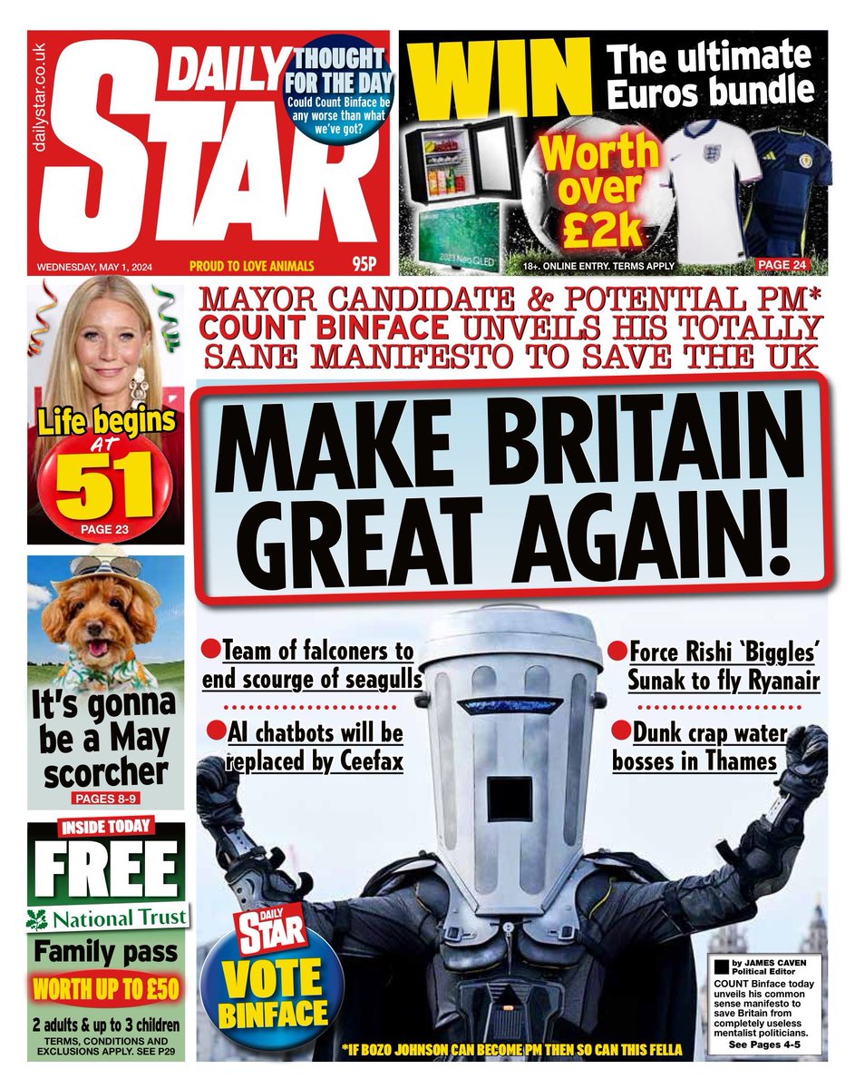 Count Binface tweet media