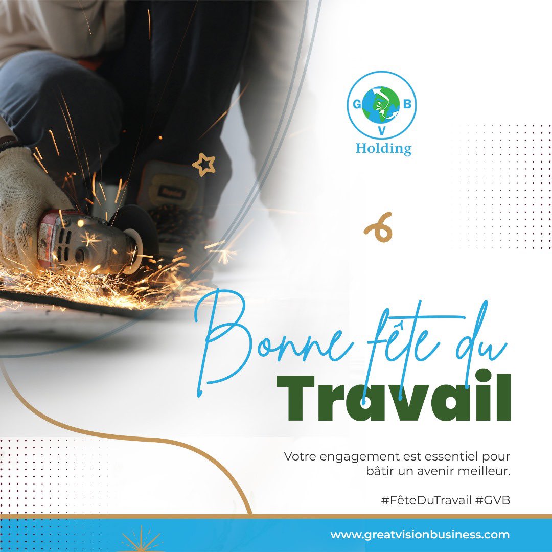 GvbSarl's tweet photo. En ce 1er mai, nous célébrons la Fête du Travail en rendant hommage à tous ceux qui œuvrent chaque jour pour un environnement plus propre et plus durable. 

Votre engagement est essentiel pour bâtir un avenir meilleur. 
… https://t.co/qJrxiiPkwX