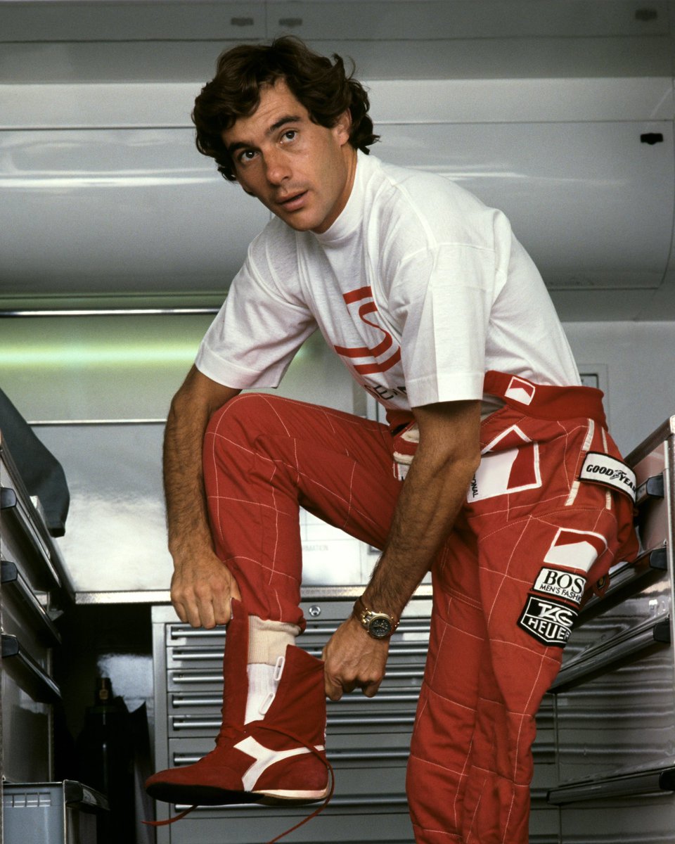 Upon joining the McLaren Formula One team in 1988, Ayrton wore the distinctive TAG Heuer S/el Chronograph that would become his signature timepiece, making him a defining ambassador for #TAGHeuer.
