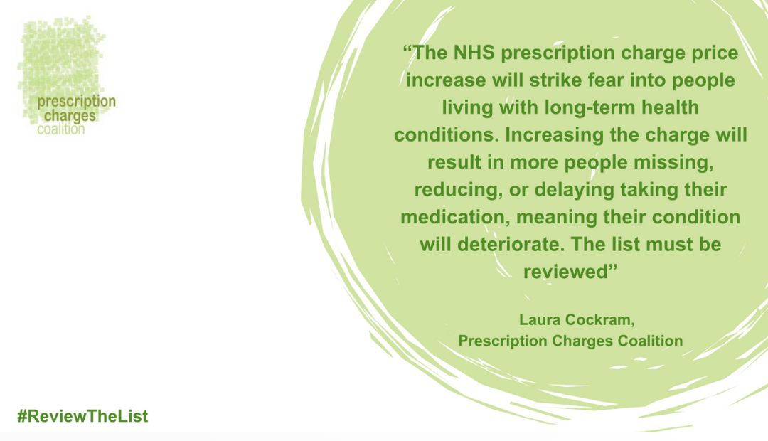 We strongly oppose the rise in the prescription charge today as it’s simply unaffordable for working people in England. As a member of the Prescription Charges Coalition, we are calling for an urgent review of the exemption list. Learn more: buff.ly/49ZpYuk #RewiewTheList