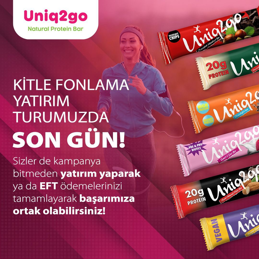 Son gününe girdiğimiz <a href="/fonbulucu/">fonbulucu</a> kitle fonlama yatırım turumuzda, 1369 yatırımcımızdan aldığımız 9.525.324 TL yatırım ile %95.3 fonlama oranına ulaşmış bulunmaktayız. Sizler de yatırım yaparak başarımıza ortak olabilirsiniz. 
Yatırımcımız olmak için: fnb.lc/uniq2go