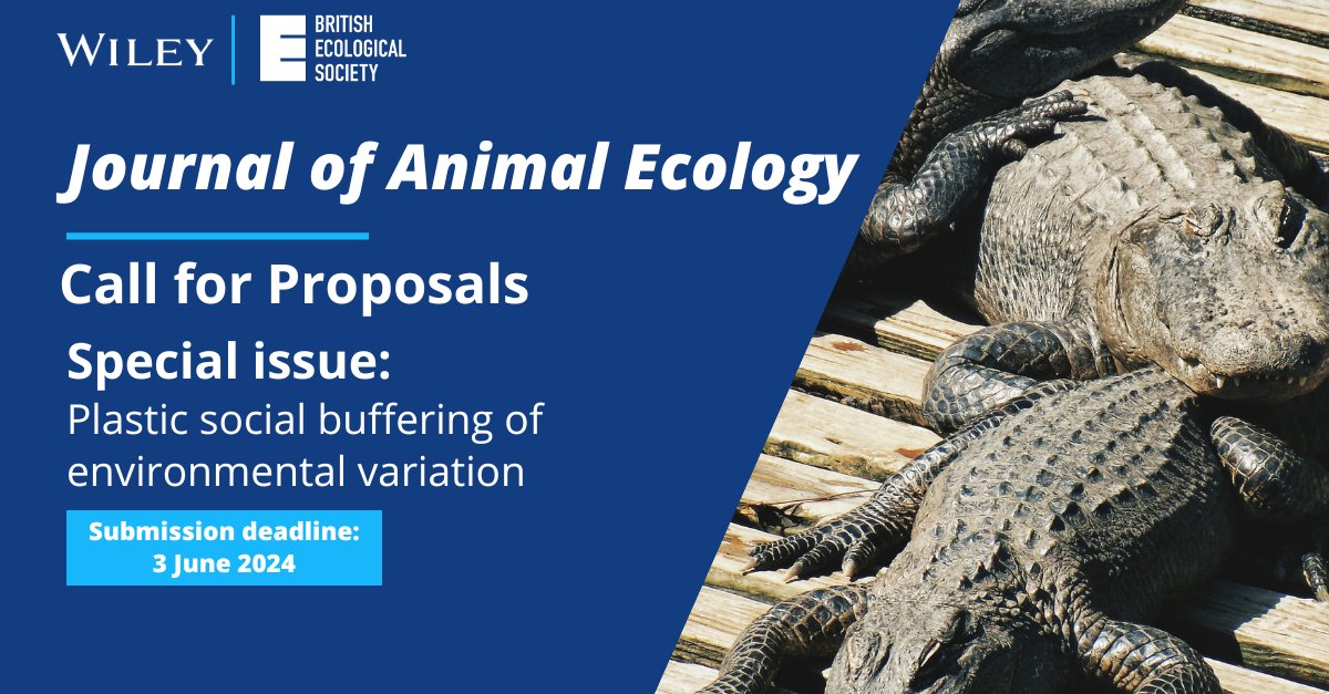 We are inviting contributions to our special issue in @AnimalEcology! 'Flexible friends: Plastic social buffering of environmental variation' More details here: besjournals.onlinelibrary.wiley.com/hub/open-calls… Please share widely!