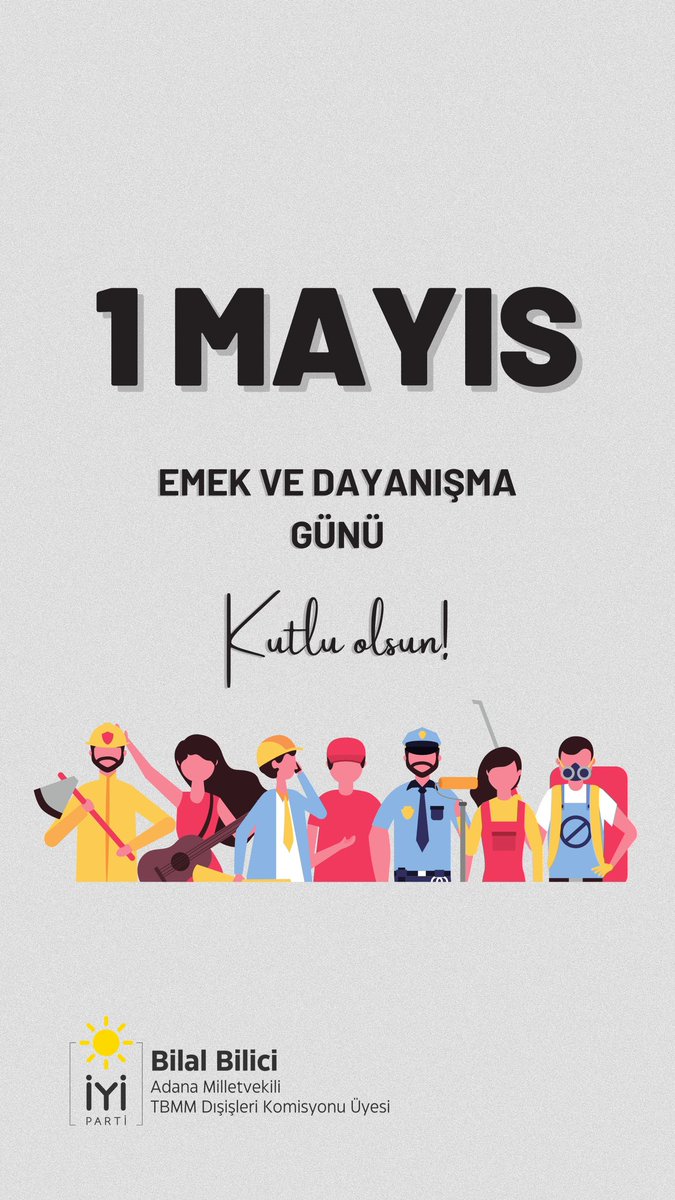 #1Mayıs Emek ve Dayanışma Günü kutlu olsun.