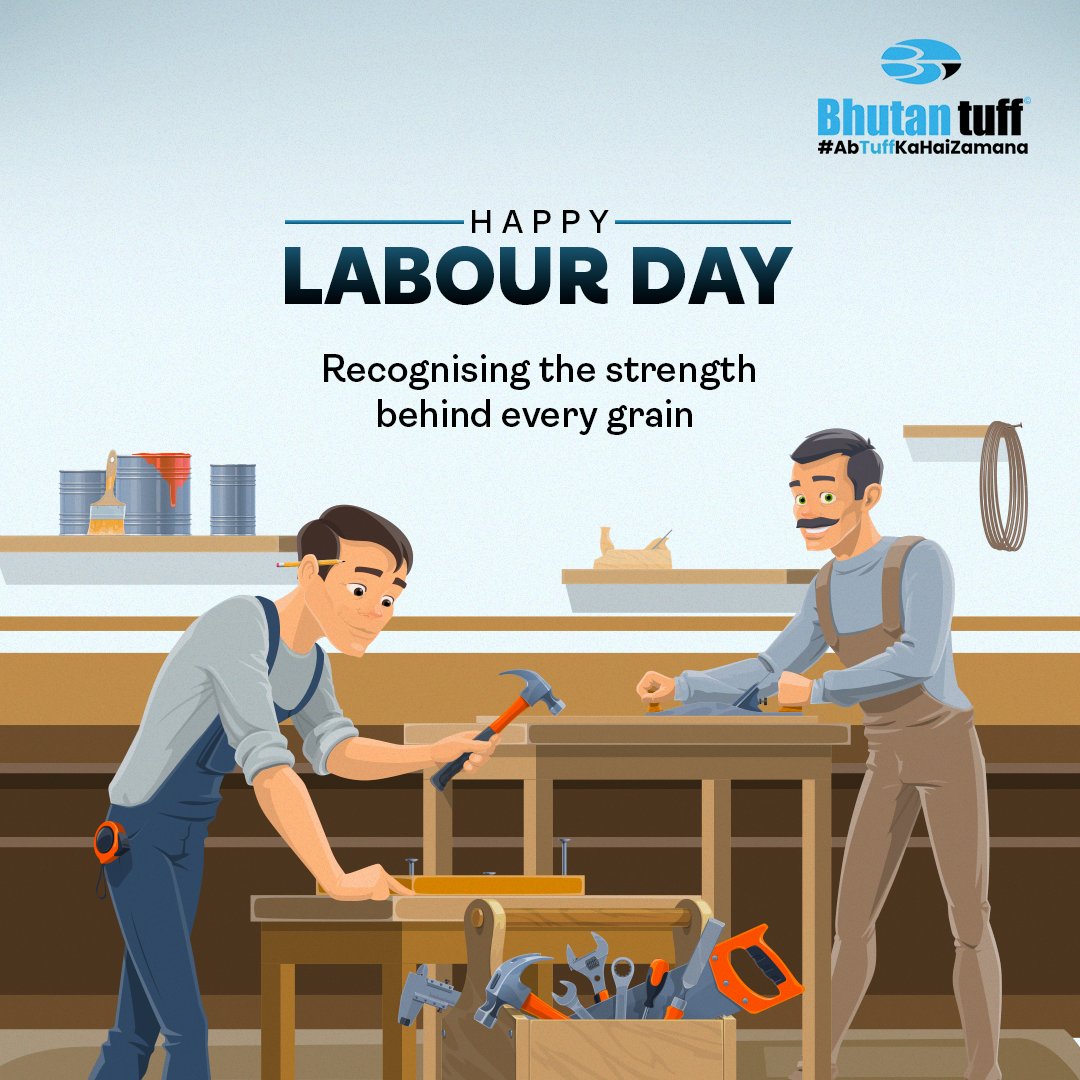 On this Labour Day, Bhutan Tuff extends heartfelt gratitude to all who have contributed to our journey of innovation and excellence. Together, we've built a legacy of quality and progress. Happy Labour Day!
#abtuffkahaizamana #tuffply #plywoodcompany #wishpost #labourday