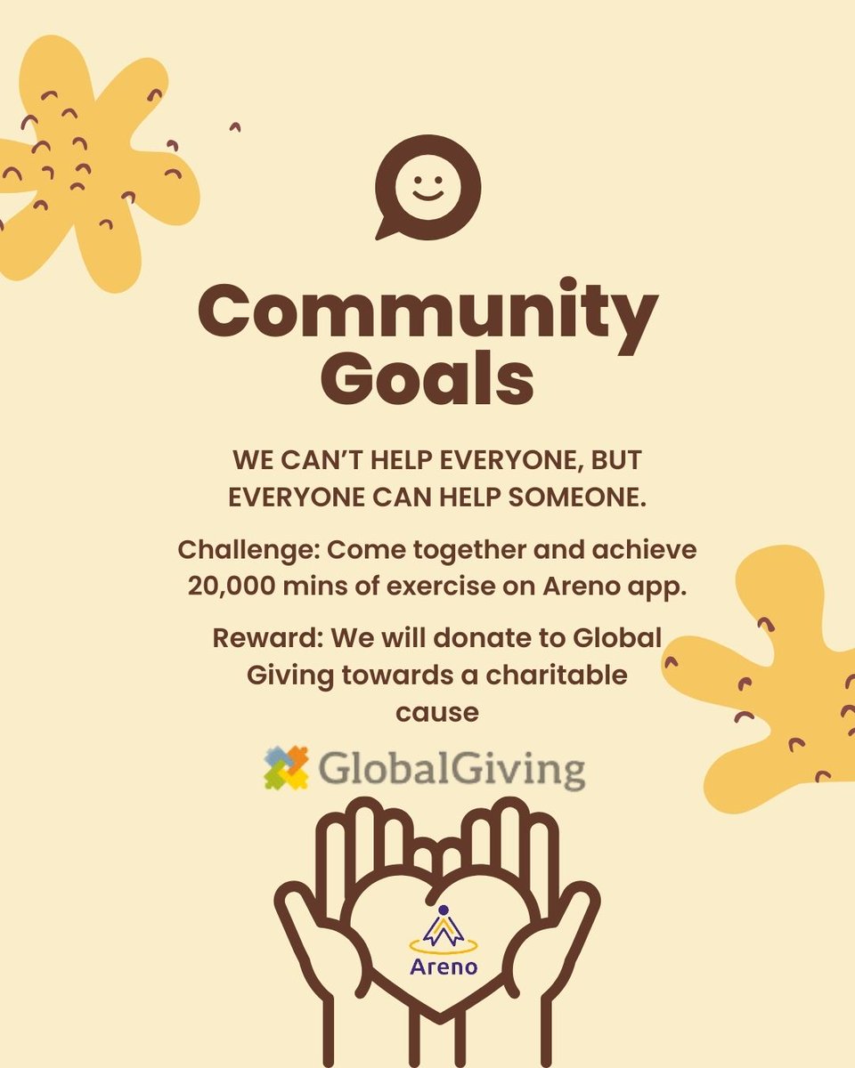 ArenoInnovation's tweet photo. Start #workout for a #cause. Every minute of workout done on @arenoinnovation for the month of #May will help achieve a #community #Goal and help someone in need.

Visit #appstore or #playstore to download the Areno app or visit https://t.co/tfIDxHWtMm

#India #USA #Canada https://t.co/0kjjxnnyfL