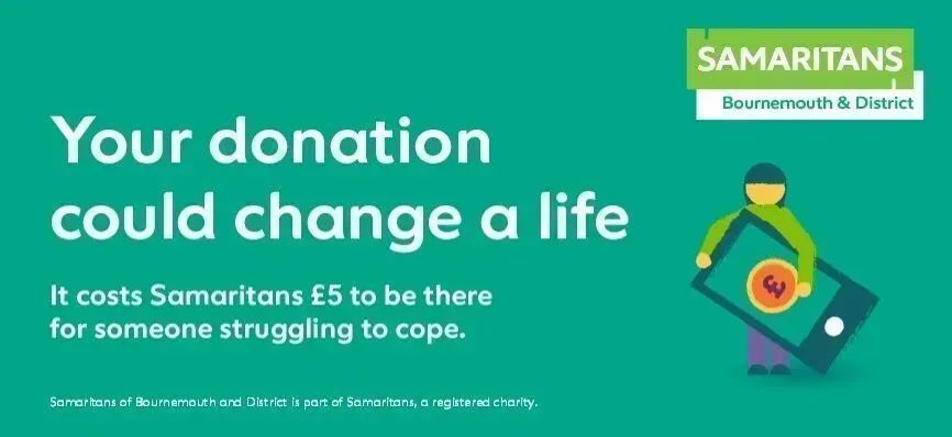 Could you help @SamsBournemouth be a listening ear for those in need with a vital donation? #TalkToUs #60yearsoflistening Donate here: buff.ly/48t5aMc @samaritans @DorsetMind @HealthyDorset @NHSDorset @BCPCouncil @stann2 @bournemouthuni @SUBUBournemouth @Bournemouth_Psy