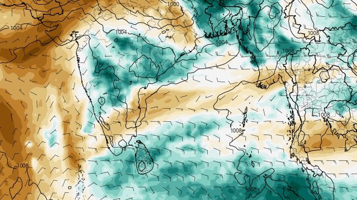 #southwestmonsoon 2024 onset over Andaman and Nicobar Islands between 15/20th
May.

Good inflow of winds bay of Bengal this time.Need to confirm if any monsoon system formation this period over bob.
#monsoon2024