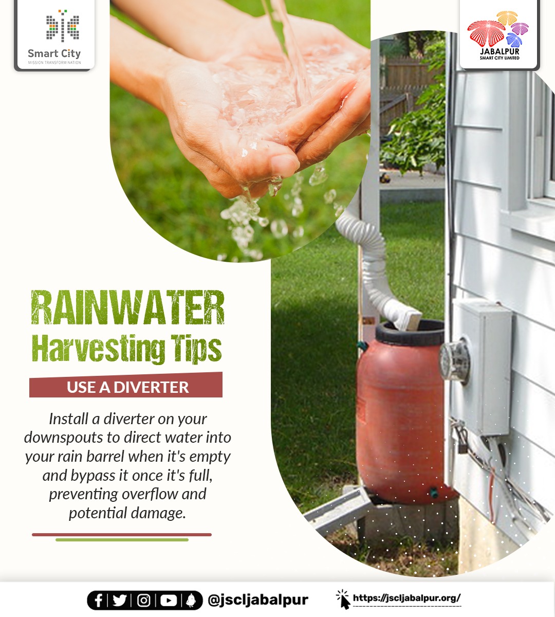 Overflow prevention made easy! Use diverters to manage water flow and protect your property from potential damage. ⛈️ 

#OverflowControl #RainBarrels