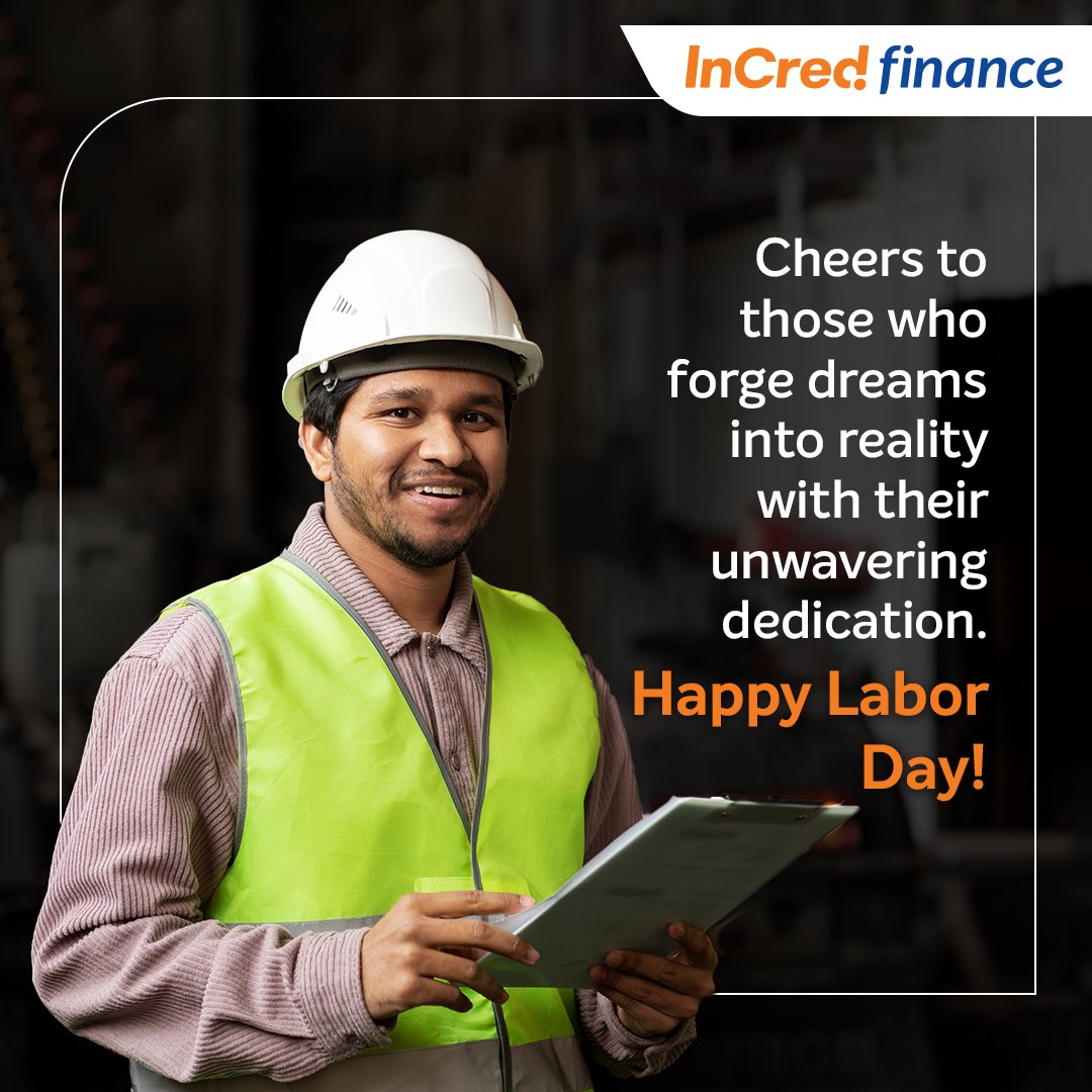 Today, we honor the relentless dedication of laborers worldwide, breathing life into countless dreams. . . . #internationallabourday #gratitude #incredfinance #hardwork