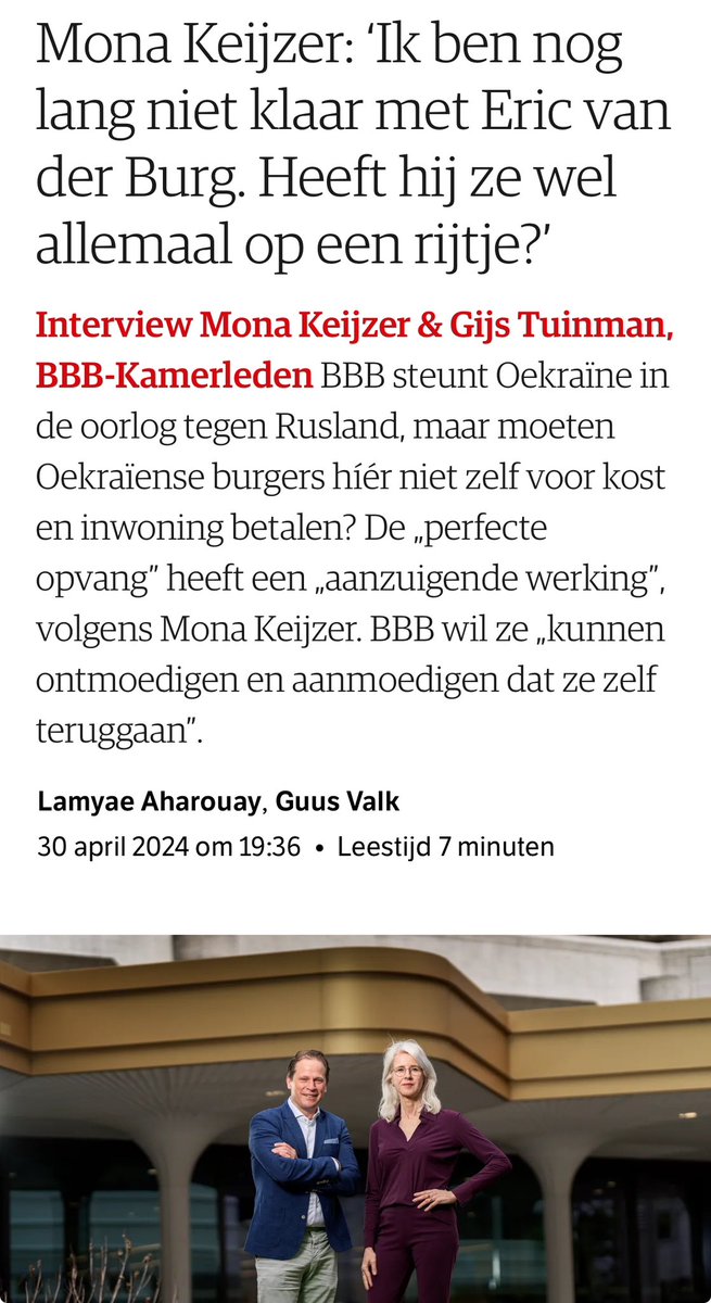 Je kunt lachen om het interview van Mona Keijzer, maar het is dieptriest dat de kandidaat vice-premier weer even de geestelijke vermogens van een staatssecretaris in twijfel trekt. Nota bene de man met ongeveer de zwaarste baan van Den Haag. Laten we dit niet normaal maken.