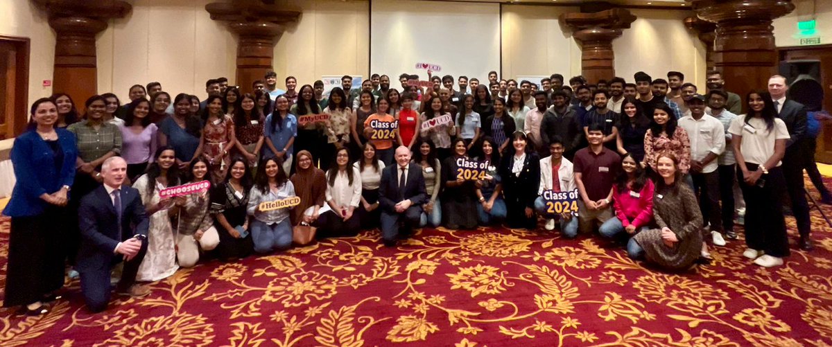 That's a wrap. In the last 4 days we have met almost 600 Indian students who will be joining @ucddublin this September. Big shout out to @ucd_global and @IrlEmbIndia for all their hard work and support. Some amazing talent joining programmes in @ucdscience