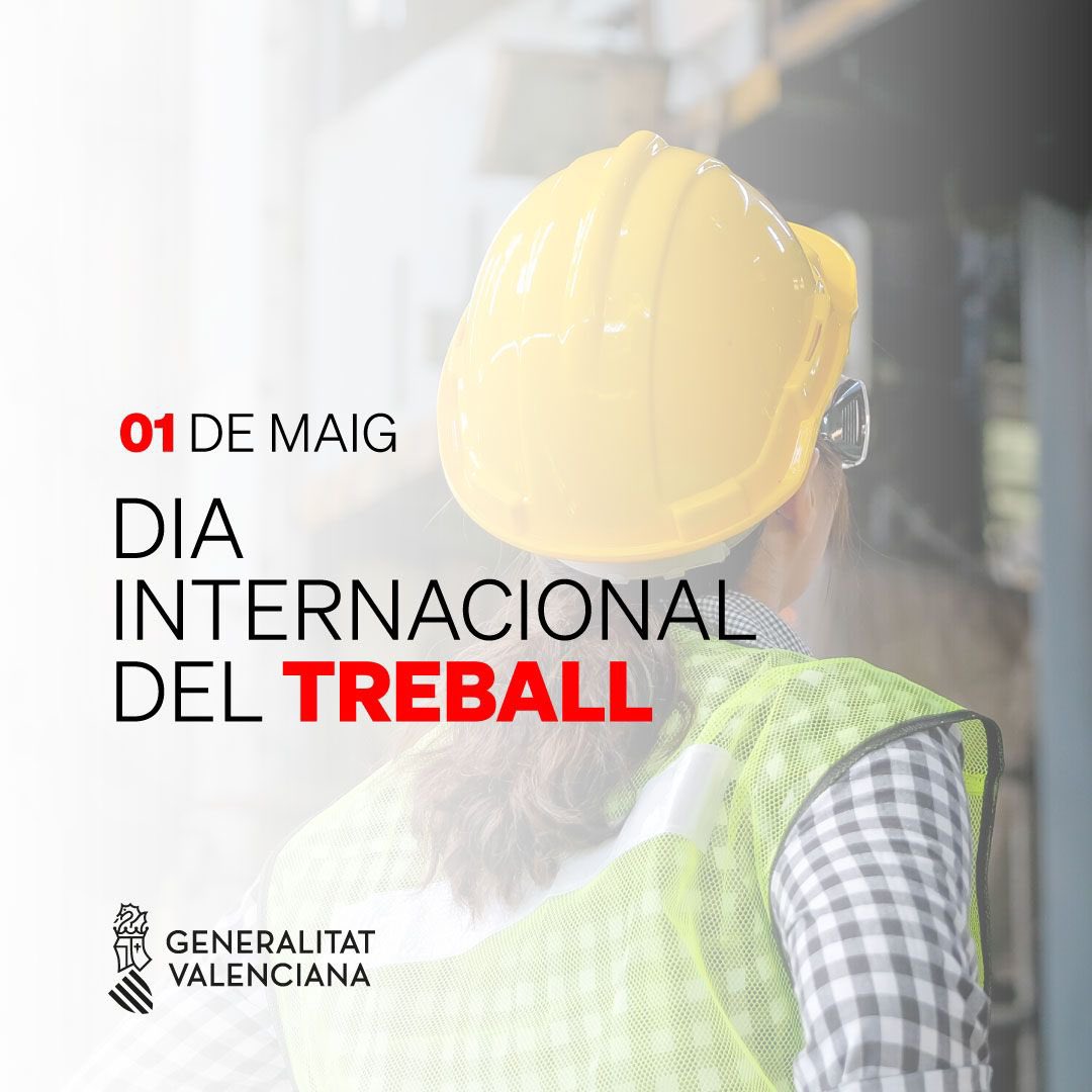 🔴 #1demaig Feliç #DiadelTreball‼️ 👩‍🌾👨‍🏫 A tots els treballadors i treballadores de la Comunitat Valenciana Apostem per 👇 👩‍💻 la formació 👷‍♂️ la prevenció 👨‍🏭 el treball digne #DiadelTreballador