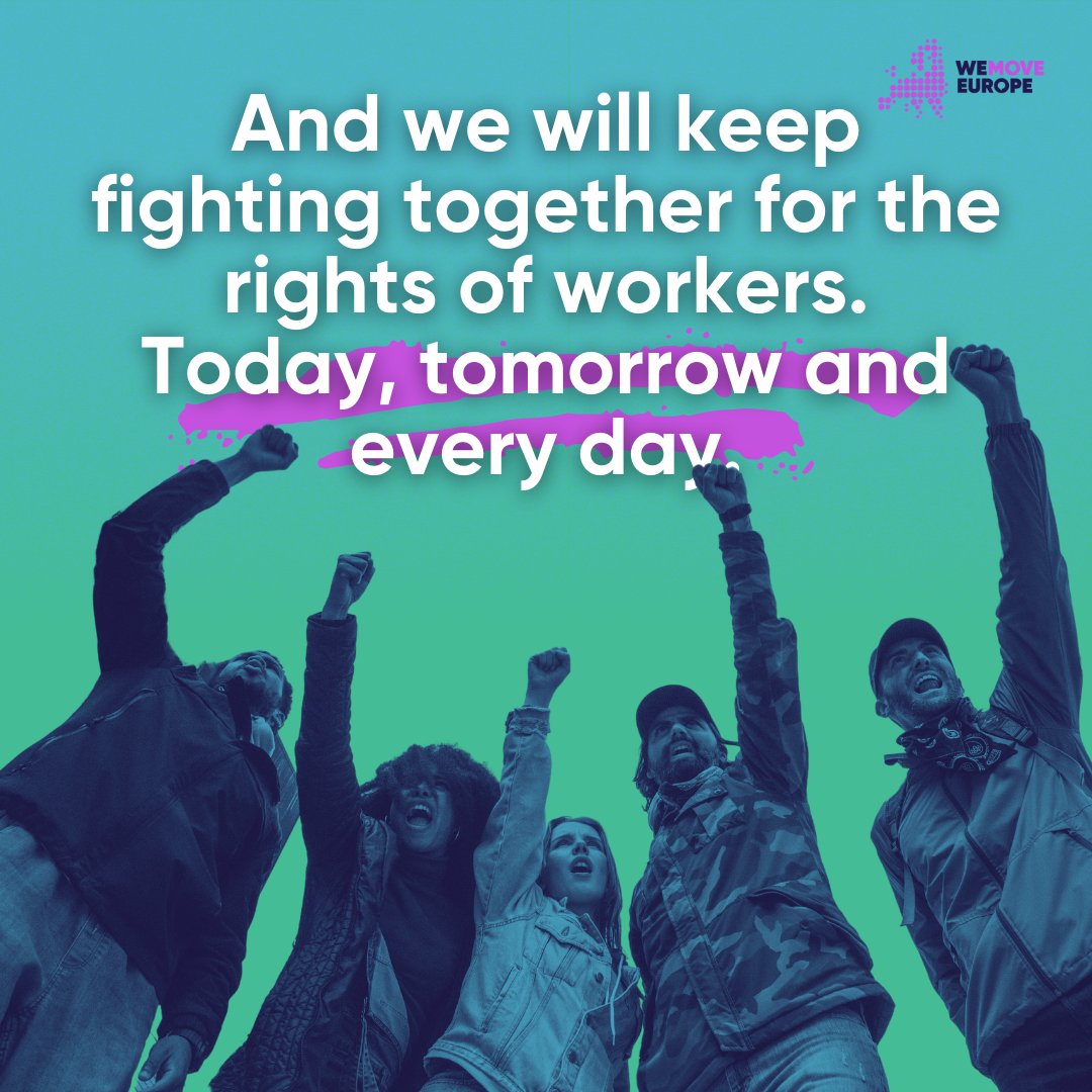 On this #InternationalWorkersDay we salute all the people who fight everyday for the rights and the well-being of all the workers in Europe and across the world. 💪💪💪 #MayDay #May1 Join our community to power our work for the people and the planet! wemove.eu/JoinUs