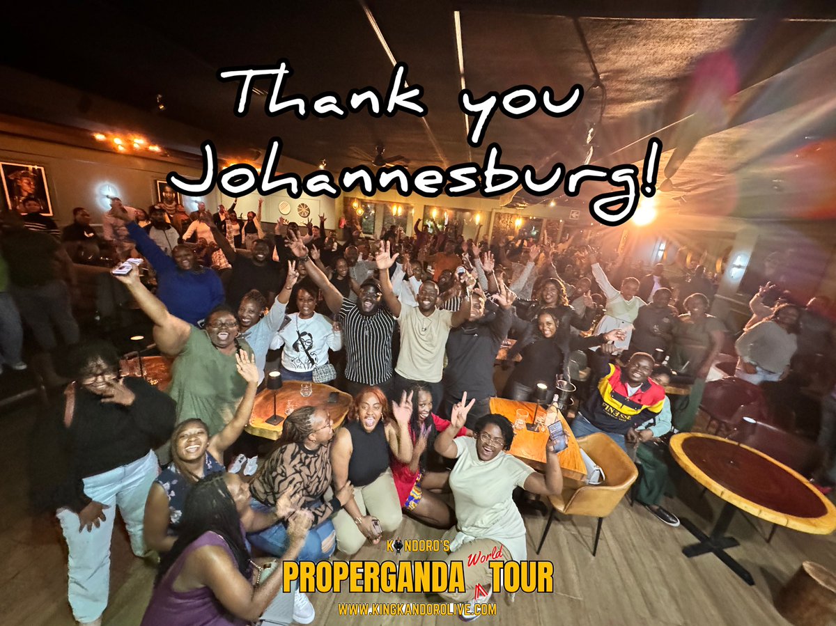 Night 3 of the #PropergandaTour was CRAZY. Johannesburg heard that Pretoria was trying to take the top spot and took that personally! 😂 Over to you, Cape Town! 3 & 4 May. From what I can see this side, tickets for both those shows will be sold out by tonight. See you