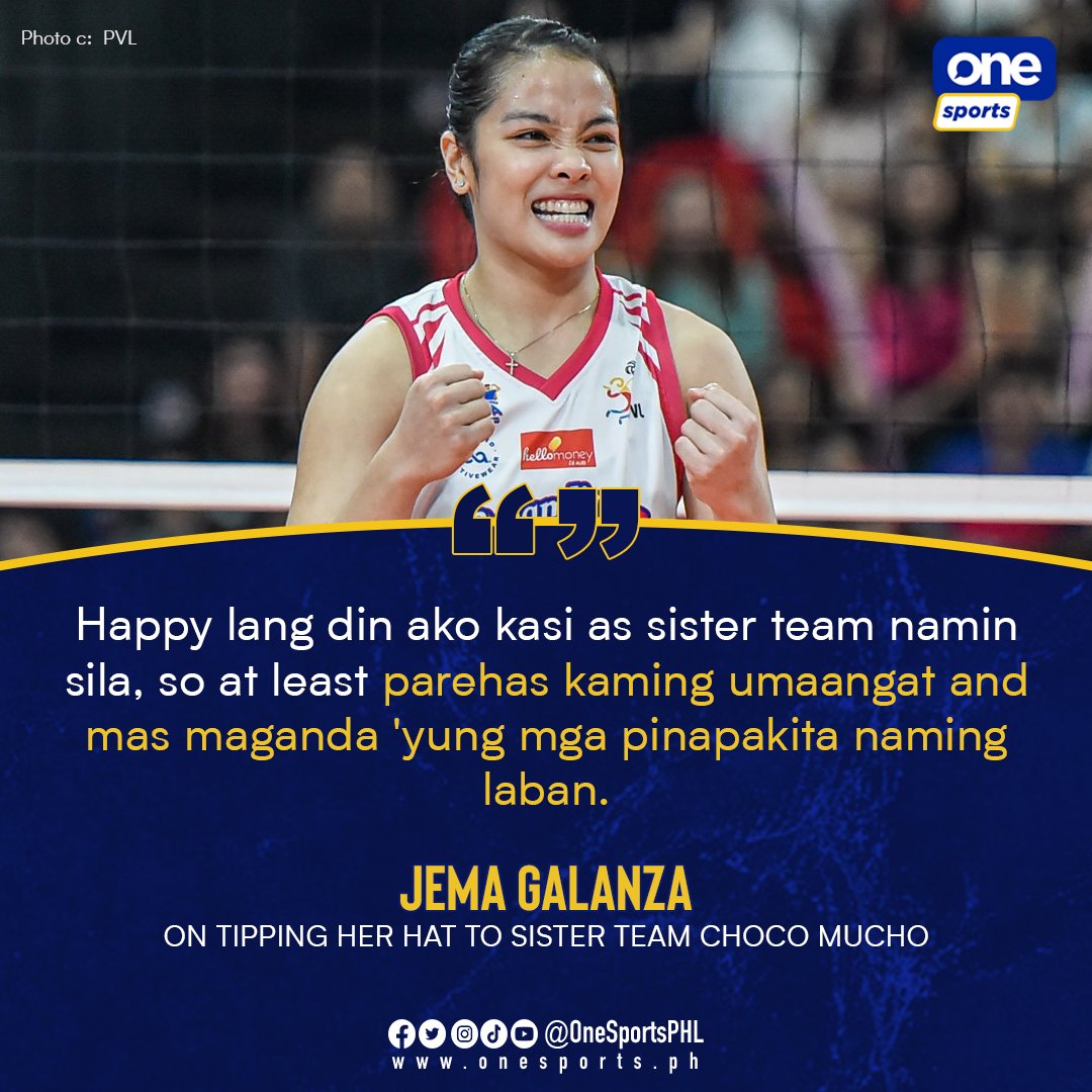 Sportsmanship, girlhood, sisterhood, and more 🩷💜

Despite a tough five-set loss, Creamline’s Jema Galanza radiates pride for sister team Choco Mucho and its win last Tuesday.

#PVL2024 #PVLOnOneSports #TheHeartofVolleyball