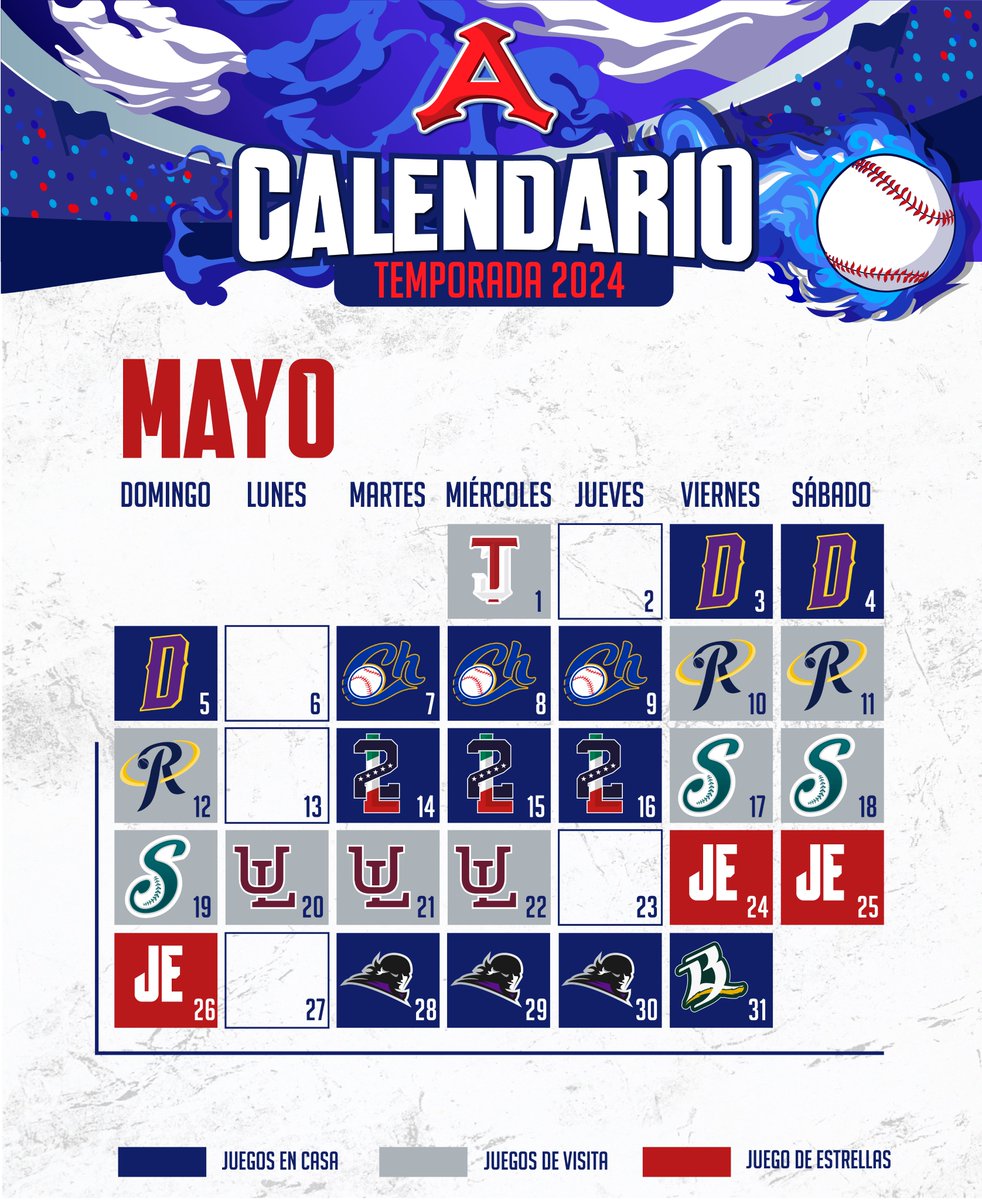 Llegó mayo y te traemos el calendario de este mes. 🤩🗓️

Haz planes. ✅
Nos vemos en el Estadio. ✅

#EsteAceroJuegaBonito. 💙