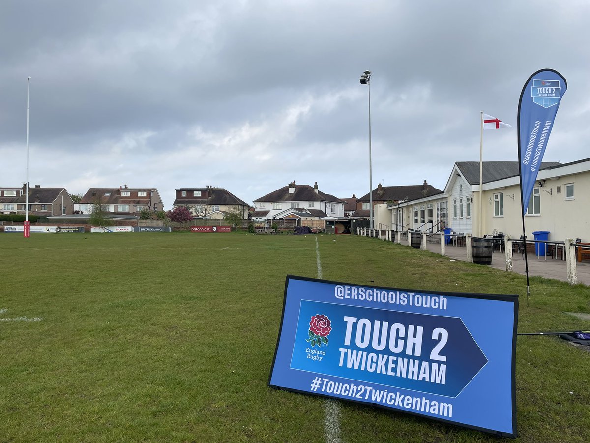 Touch 2 Twickenham comes to Merseyside today! Excited to see lots more young people at the start of their rugby journey. Thanks to @SouthportRFC for hosting. #TREDS @ERSchoolsTouch @RFU @ShaunaghBrown