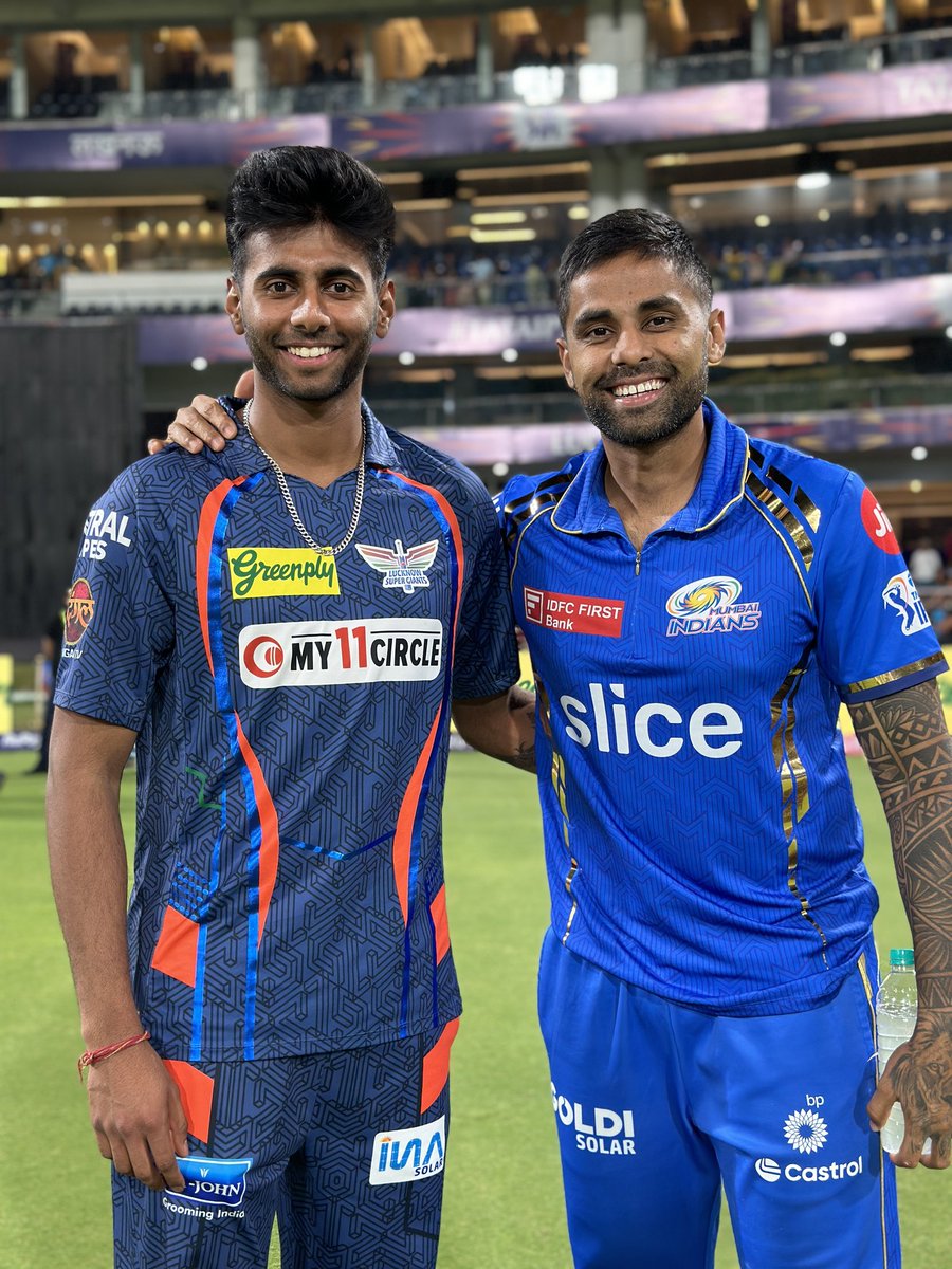 It seems as if we have brothers who were separated at a fair in childhood and have now met on the pretext of cricket.
SKYank Yadav 💞😄
#T20WorldCup24 #T20WC2024 #MayankYadav #suryakumaryadav #LabourDay #LSGvsMI #Cricket #DoubleTuckerr #HBDAjithKumar #BayernRealMadrid #HalaMadrid