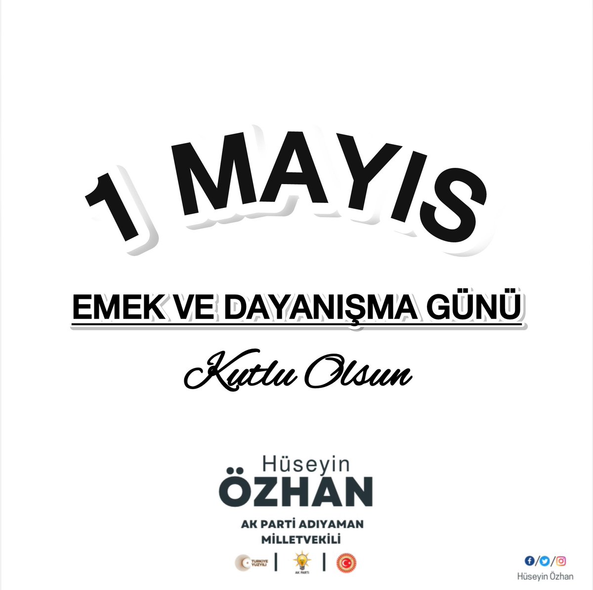 #1Mayıs Emek ve Dayanışma Günü kutlu olsun.