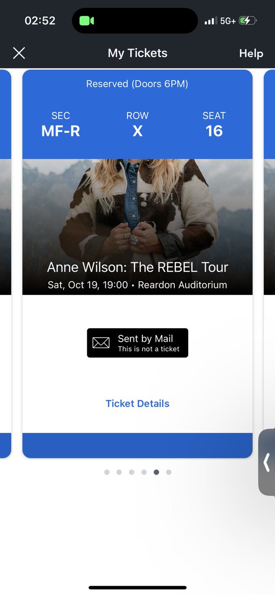 kkeeps123's tweet photo. Reselling Anne Wilson tickets for face value. Had something come up and no longer able to go. $35 each!! https://t.co/oozHvG8AgO