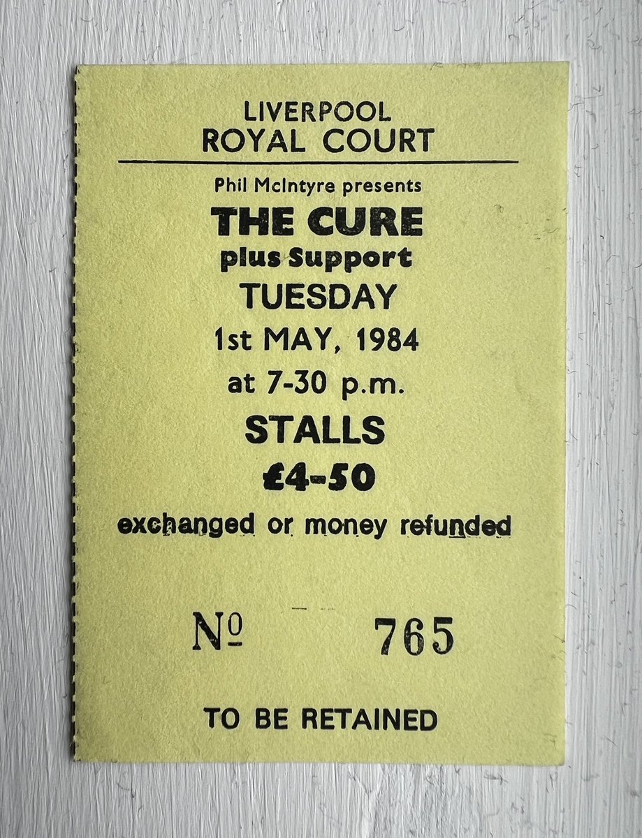 @CrowleyOnAir Here’s one from today 40 years ago. My first gig by @thecure @RobertSmith @LolTolhurst #thetoptour