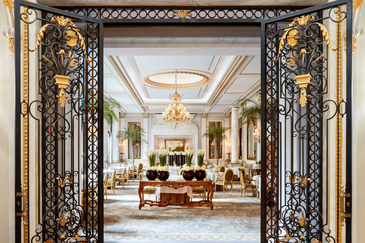 Discover the new auction of furniture from the illustrious Parisian palace on 20 May (10am & 2pm) at Artcurial ✨ Comprising over 500 lots, this sale will feature a selection of furniture, tableware and lighting from the renowned hotel and Michelin-starred restaurant Le Cinq!