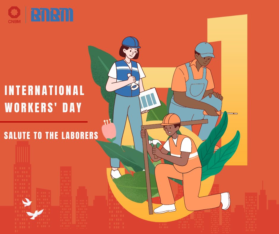 Happy #InternationalWorkersDay! 
With passion in your hands and responsibility on your shoulders, you all are the unsung heroes, the true beauties of our era! Shoutout to all #BNBM staff — hope you have a fantastic day! 👏🏻